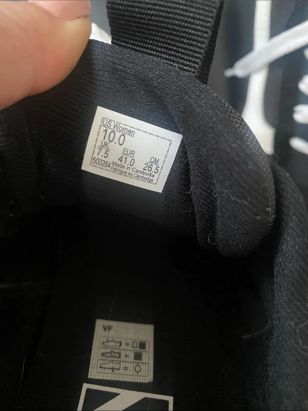 Vans Black and White Low-Top Skate Sneakers